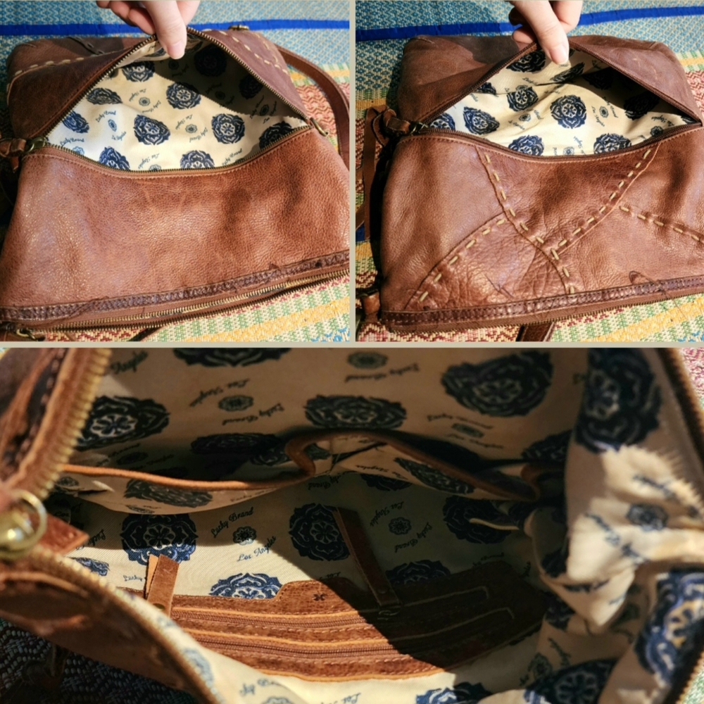 VTG Y2K | Lucky ☘️ Brand | LIKE NEW Crossbody Purse | Brown | Genuine Leather